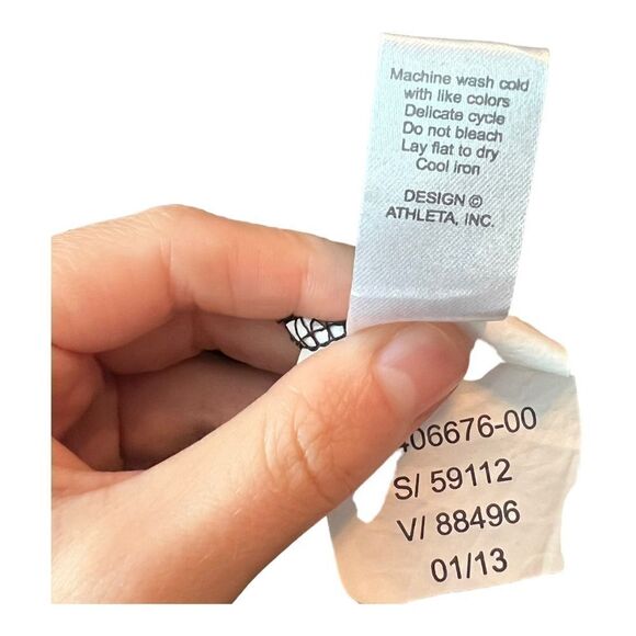 Athleta striped‎ tie waist midi skirt. Size small - Picture 6 of 10